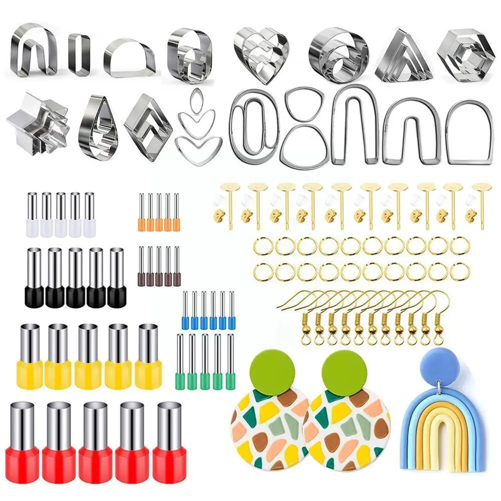 

Polymer Clay Earrings Cutters Steel Geometry Die Baking Handmade Jewelry Cake Cutter Mould Cookie Making Diy U5l7
