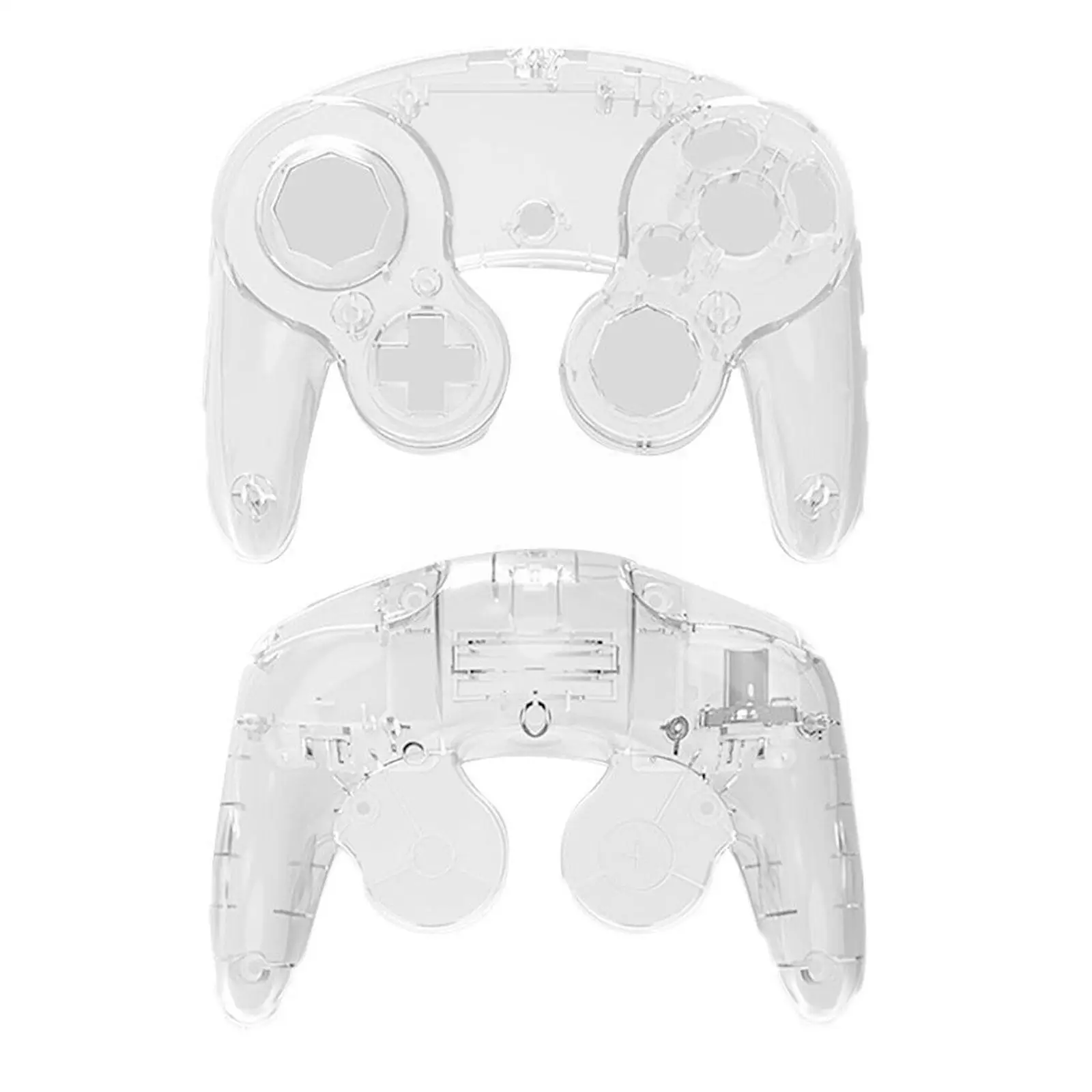 Transparent Housing Shell Case Clear Handle Cover Replacement For Gamecube NGC Controller Game Accessories R6P2 images - 6