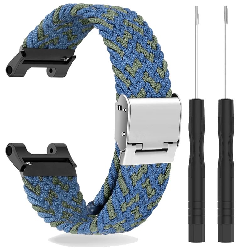Elastic Braided Straps For Xiaomi Amazfit T-Rex Pro Trex Belt Nylon Adjustable Bracelet For Huami Amazfit T-Rex Smart Watch Band