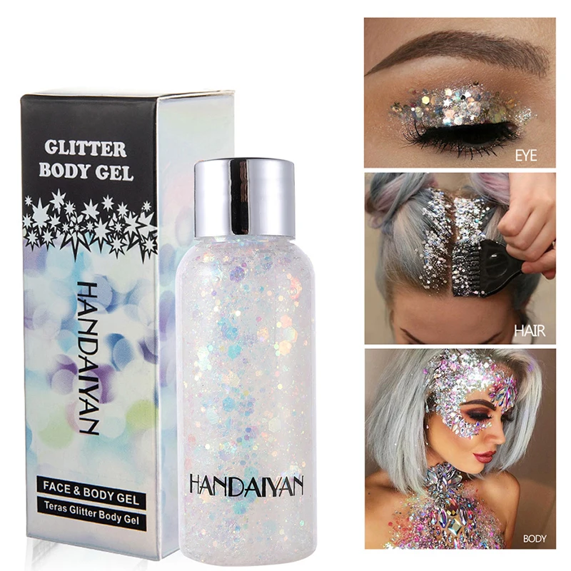 

Eye Glitter Nail Hair Body Face Stickers Gel Art Loose Sequins Cream Diamond Jewels Rhinestones Makeup Decoration Party Festival