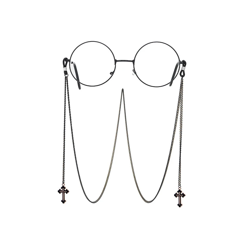 Неоготическая Антискользящая цепочка для очков чтения в стиле панк веревка с