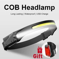 led headlamp rechargeable sensor headlight with built in battery flashlight usb head lamp torch 5 lighting modes work light lamp