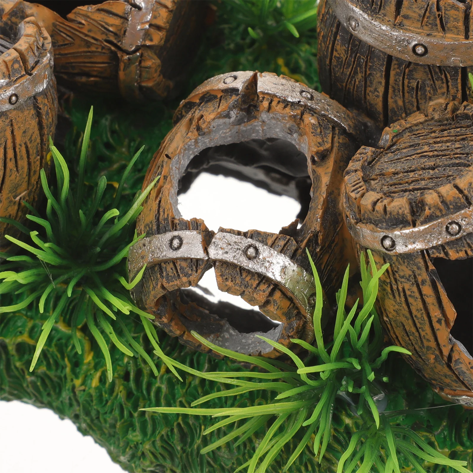 Рыбный домик для аквариума бочки украшения воздушный насос декоративная пещера