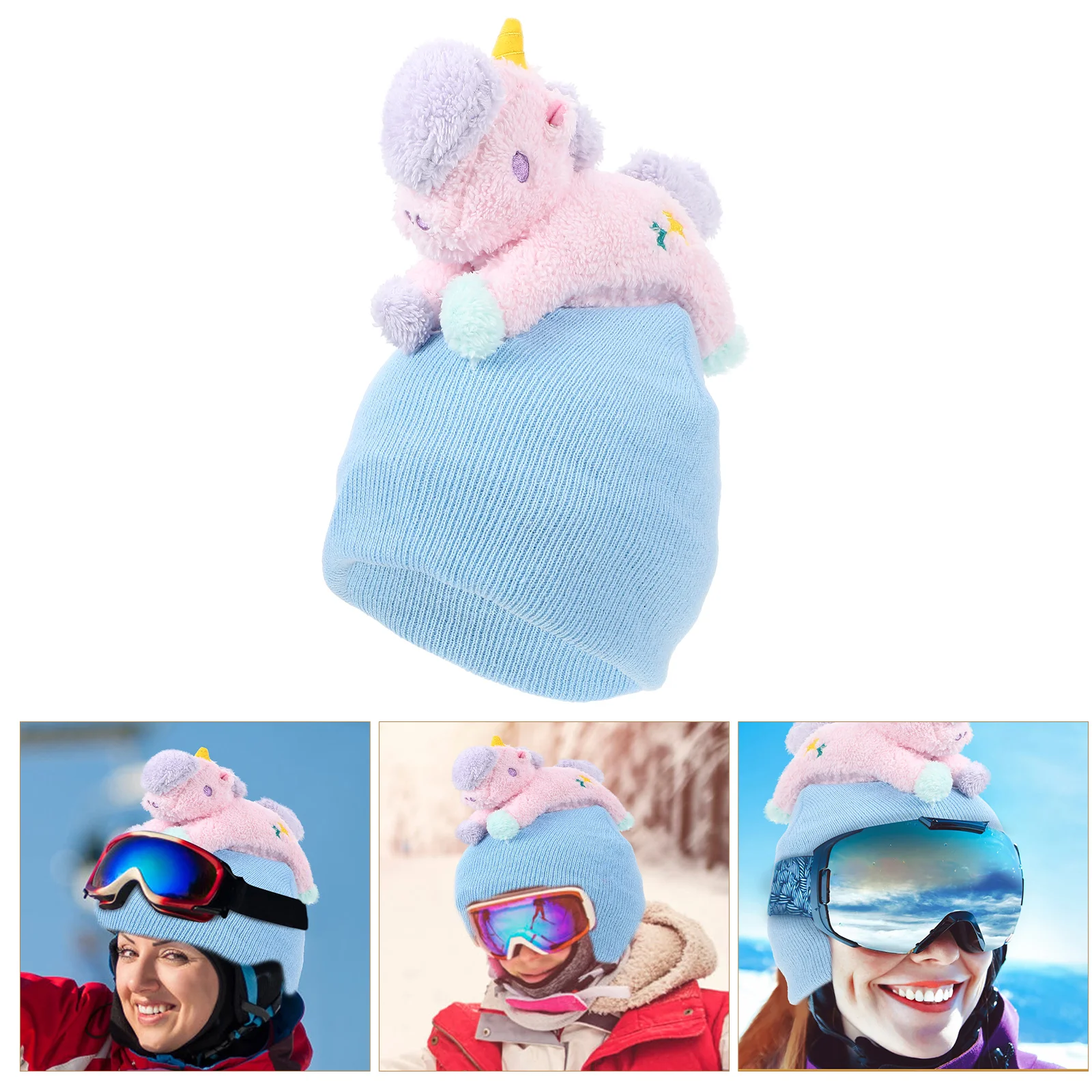 

Cover Covers Decorative Skiing Ski Cartoon Protector Snow Supplies Washable Elastic Winter