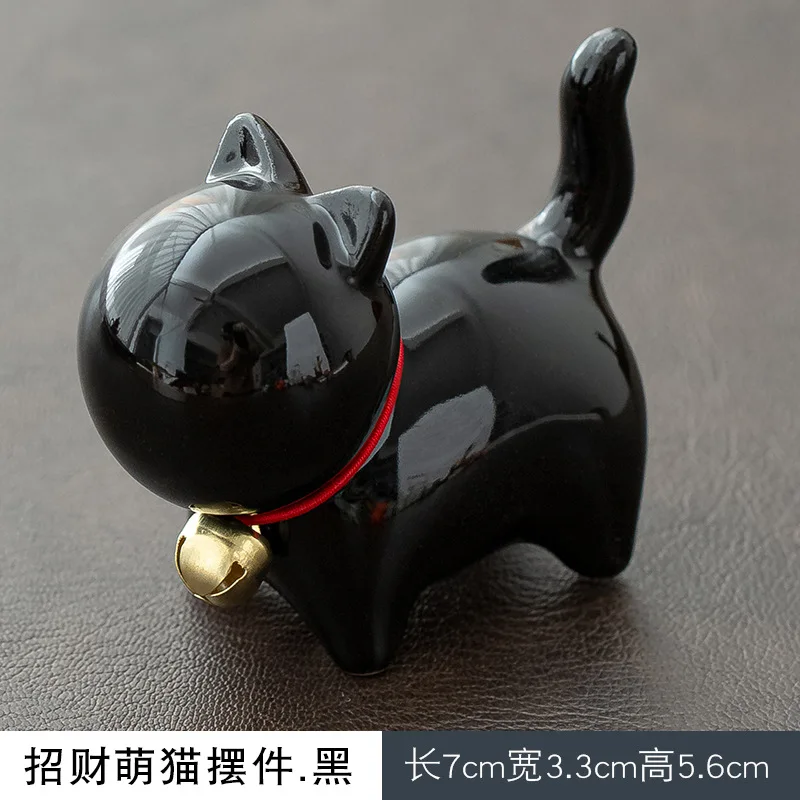 

Фарфоровая керамическая скульптура кота