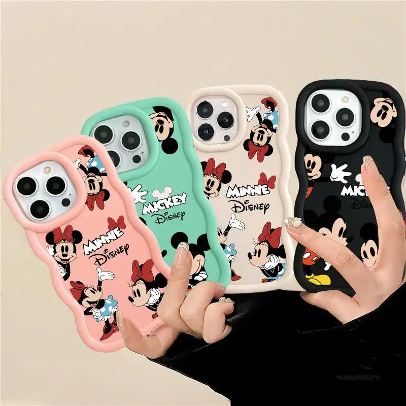 Mickey Minnie Case For VIVO V25 V27 V29 V30 E Y02 Y02S Y03 Y100 Y15S Y17 Y11 Y17S Y28 Y20 Y21S Y33S Y22S Y36 Y38 Y30i Y78 Plus
