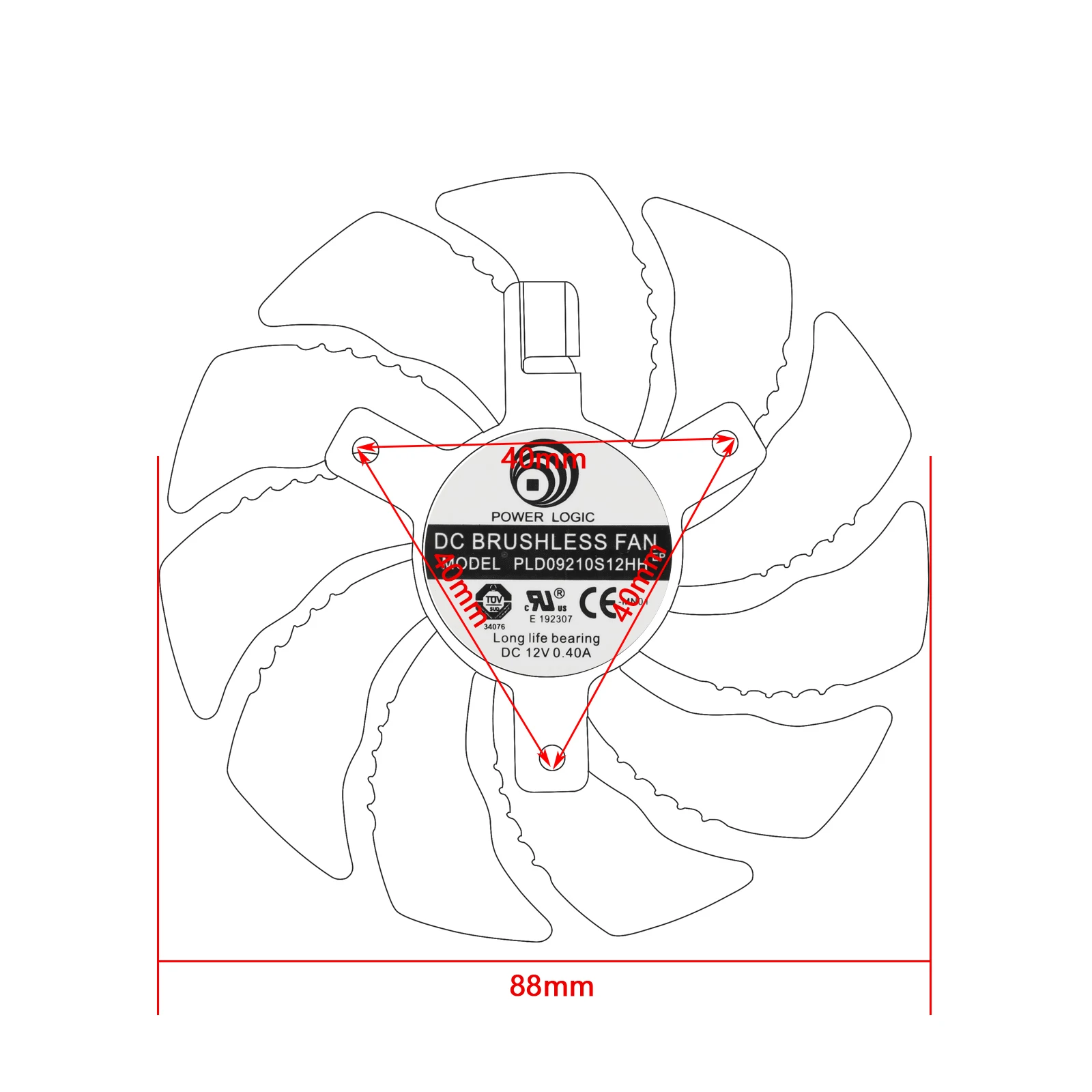 88MM PLD09210S12HH T129215SU 4Pin Cooler Fan For Radeon Aorus RX580/570 GIGABYTE GV-RX570AORUS GV-RX580AORUS Cards - купить по