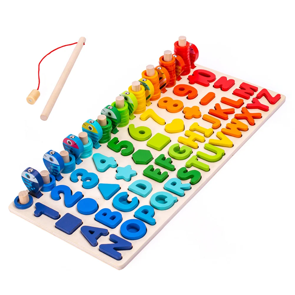 

1Set Logarithmic Board Fishing Toy Kids Toy Funny Toy for Kids