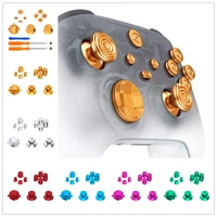 extremerate 11 in 1 custom gold metal buttons for xbox series xs controller home abxy bullet buttons for xbox core controller