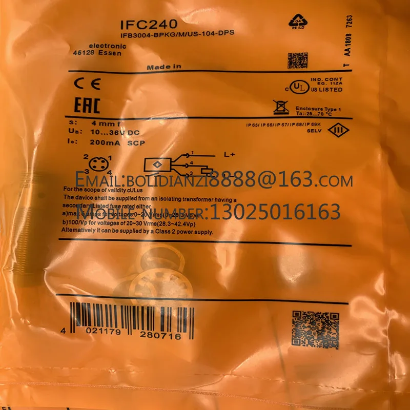 Новый датчик приближения IFC210 IFC234 IFC205 IFC230 IFC238