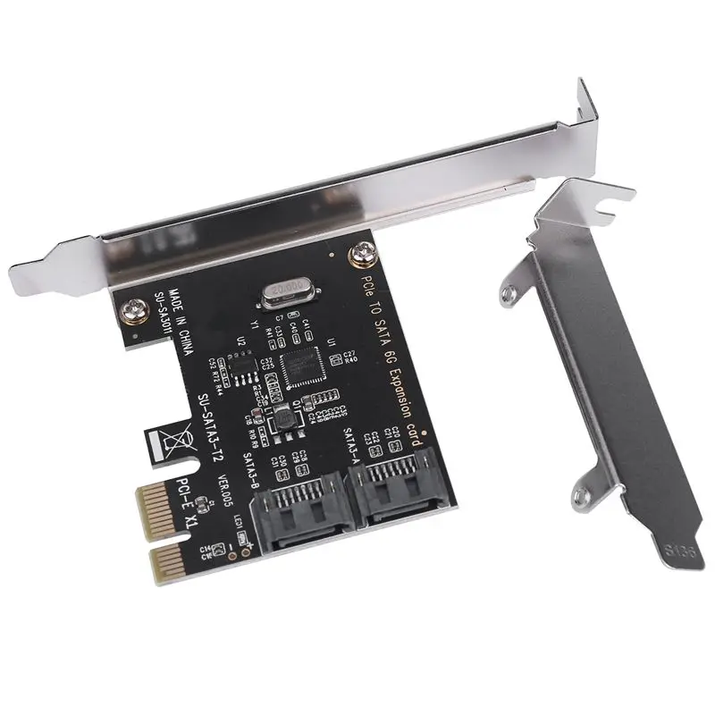 

Pcie PCI Express To SATA3.0 2-Port SATA III 6G Expansion Controller Card Adapter