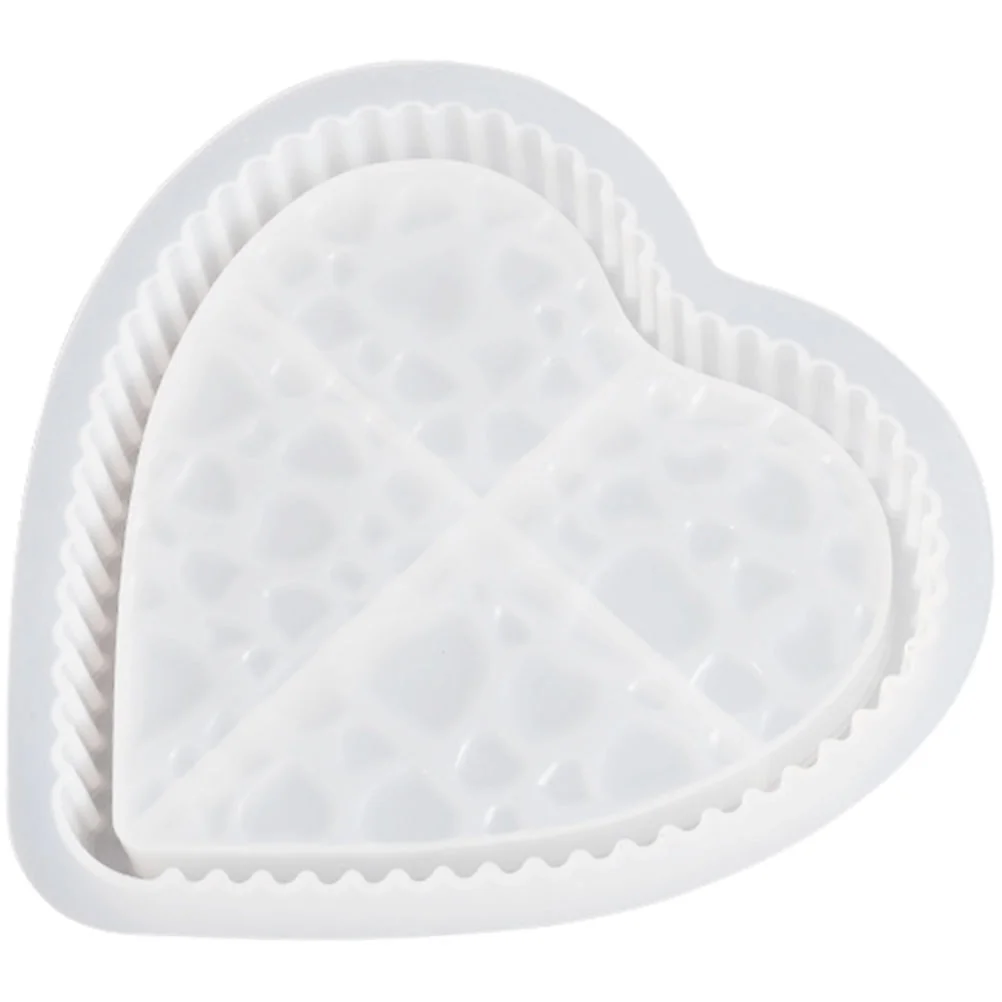 

Molds Heart Resin Silicone Mold Epoxy Casting 5X8 Frames Picture Jewelry Coaster Box Function Multi Diy Household Decor Bowl