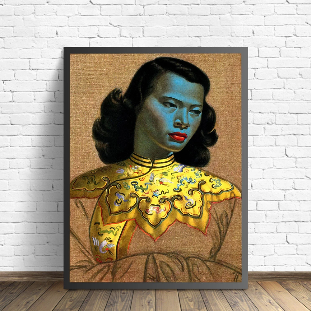 Картина на холсте с изображением девушки в Балийском Стиле | Дом и сад