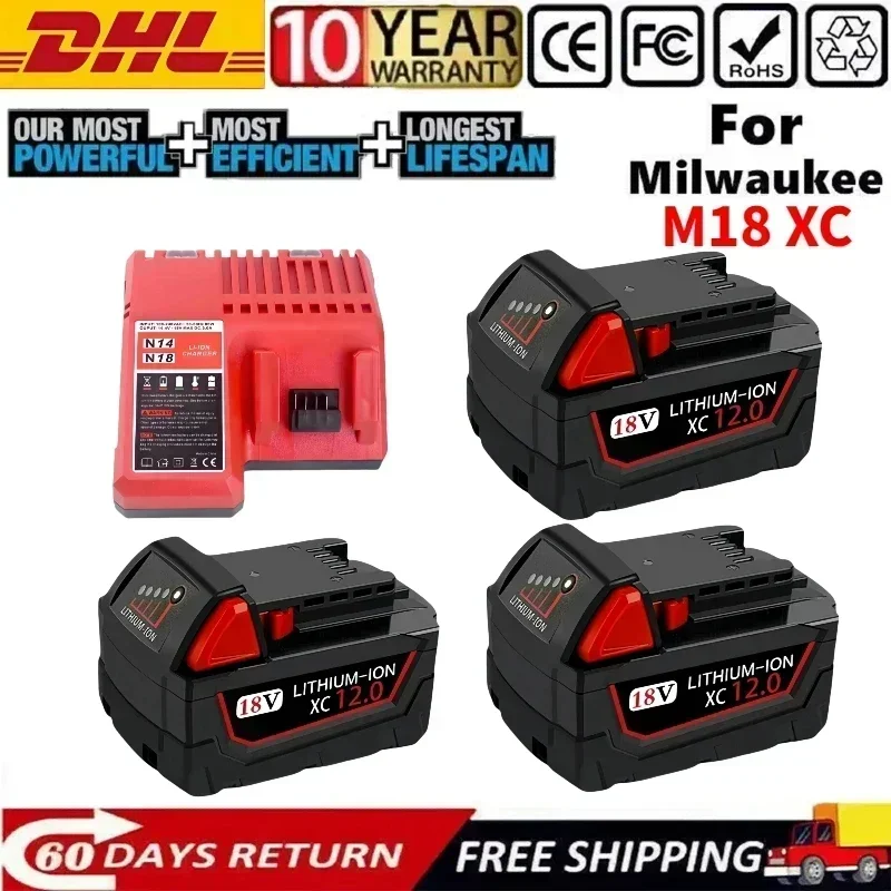 Сменная литиевая батарея для Milwaukee M18