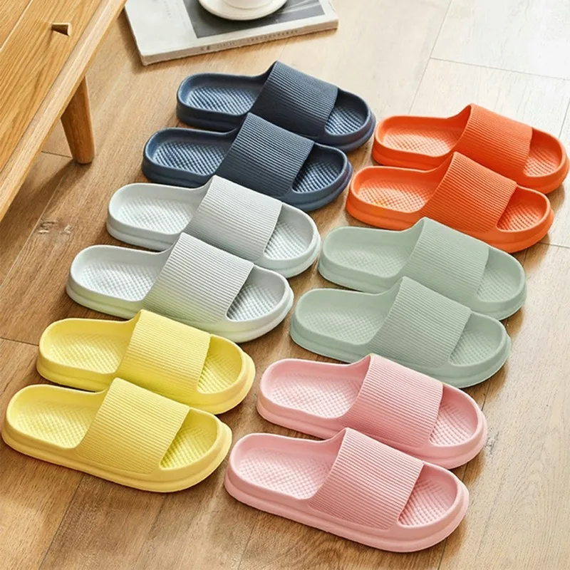 Women Men Slippers Summer Beach Slides Bathroom Anti-Slip Slipper Soft Sole Sandals Fashion Flip-Flops Ultra-Light Shoes