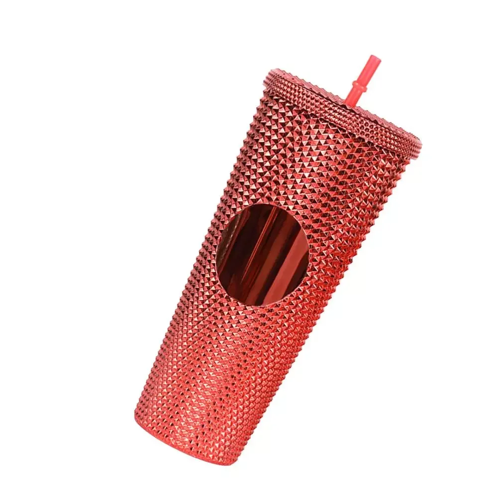 

Studded Tumbler Water Cup Venti 24 Oz Straw Cup With Lid Double Walled Acrylic Water Cup With Leak Proof Lid Perfect Use For Cof