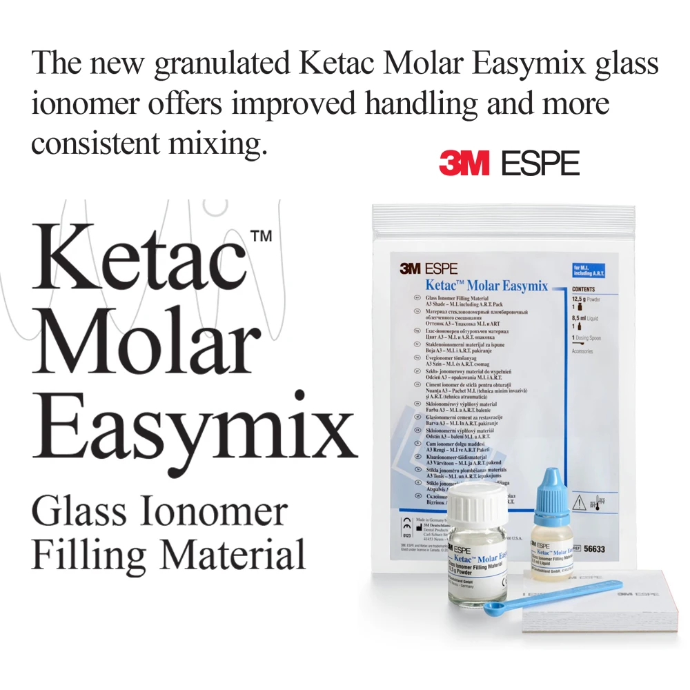 Стоматологические Gic заполняющие материалы Ketac Molar Easymix 3m Super Stronge Glassionomer