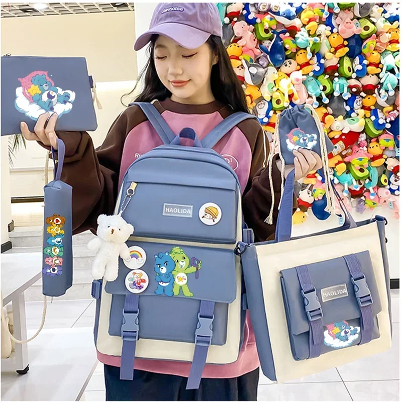 Care Bears новый холщовый рюкзак женская корейская версия большой вместительный