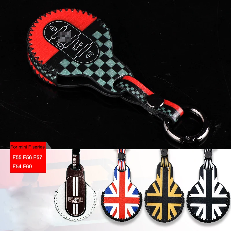 

limited edition For MINI COOPER Key Case Car Leather Key Cover Key Chain F54 F55 F56 F60 Interior Accessories Decoration Stylin