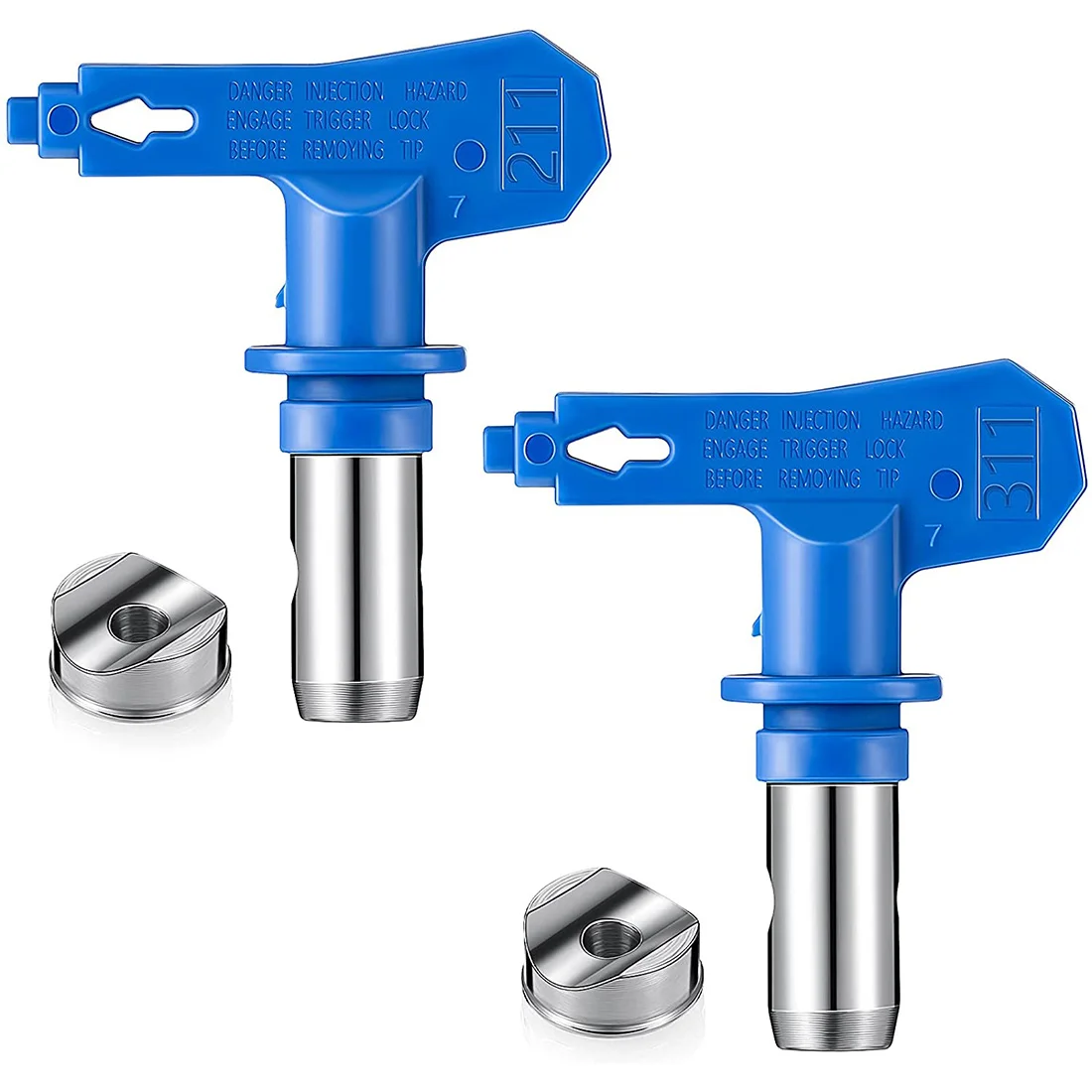 

2Pcs Reversible Spray Tip Nozzles Spray Tips Airless Sprayer Nozzles Airless Sprayer Spraying Machine Parts(211 311)