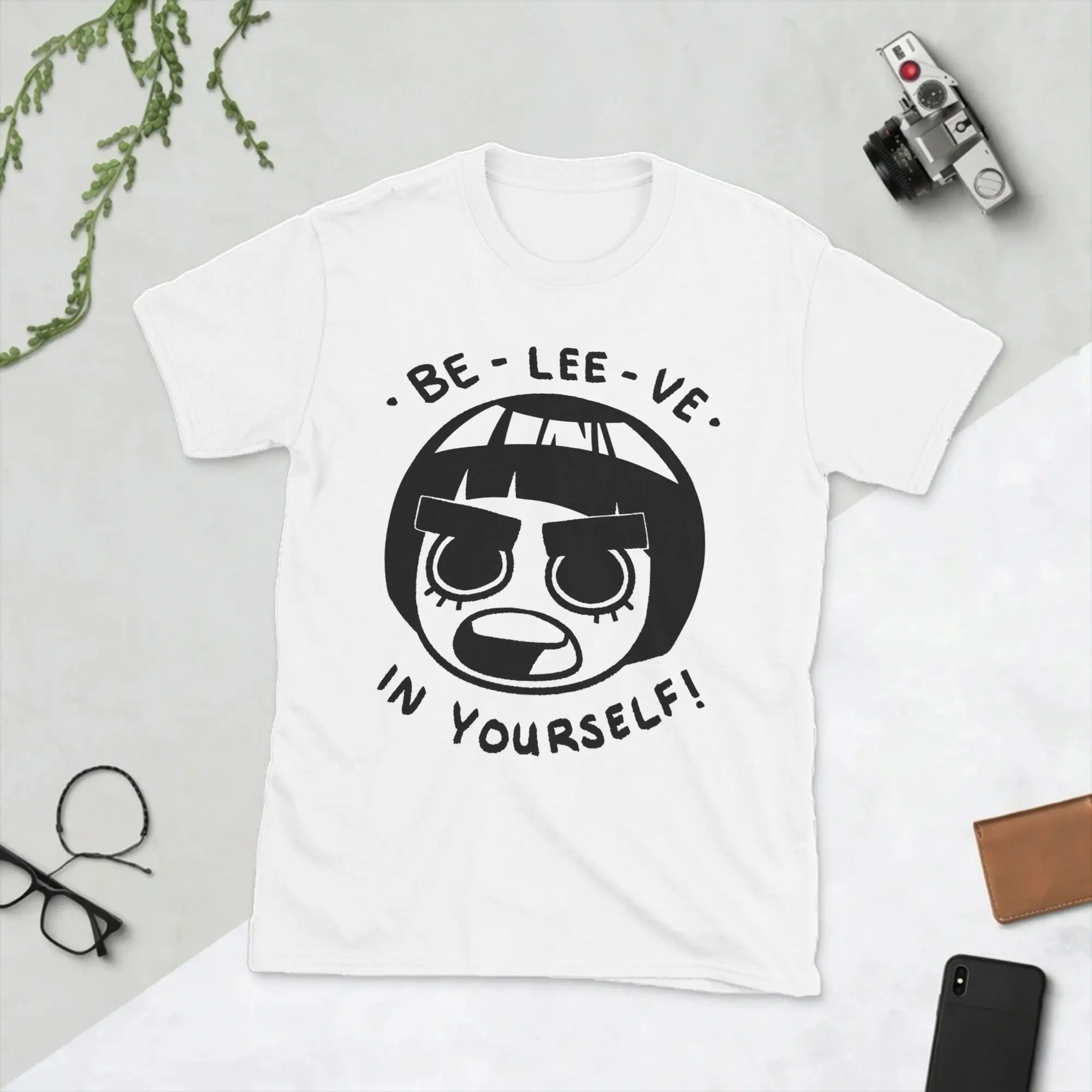 Фото Мужские футболки Rock Lee Naruto, забавные футболки с короткими рукавами и круглым вырезом, хлопковая летняя одежда №1