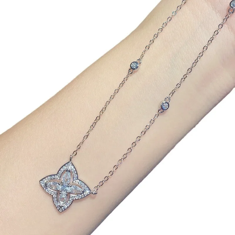 Высококачественное роскошное ожерелье MDLFES в стиле муасса с бриллиантами