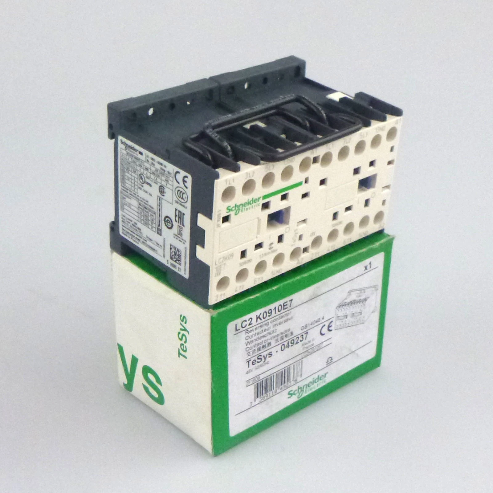LC2K0910E7 Реверсивный контактор, TeSys K, 3-фазный, AC-3, до 440В 9А, 1 НО, катушка 48В переменного тока (art.: 3920dd1fc2a83) - 3920dd1fc2a83
