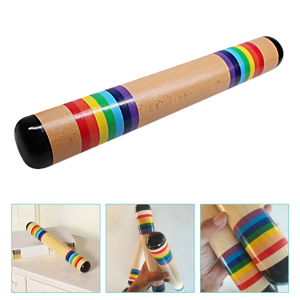 

Orff Rain Drum Children's Enlightenment Early Education Rainbow Clappers Rain Sounder