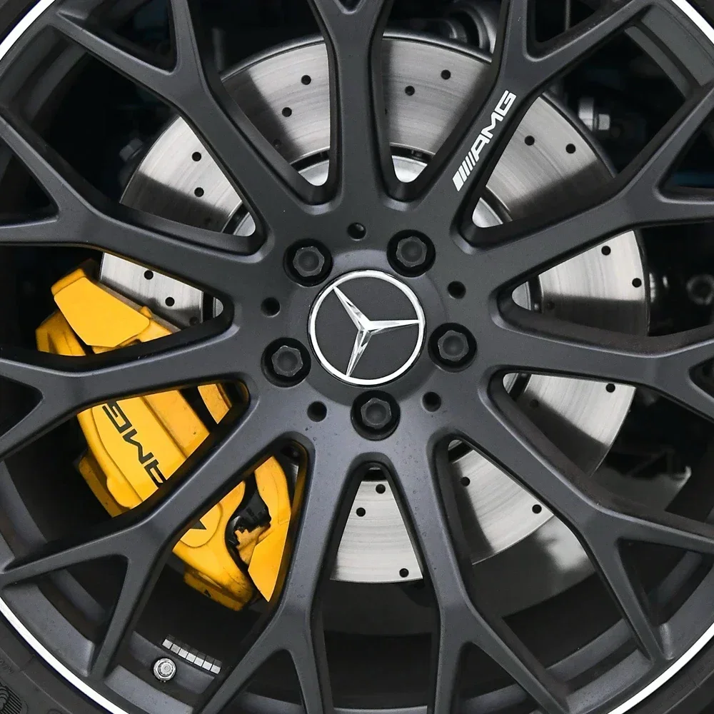 Для Mercedes Benz AMG центральная крышка колеса 4 шт. черная 75 мм колпак для w204 w211 w205 W212 amg