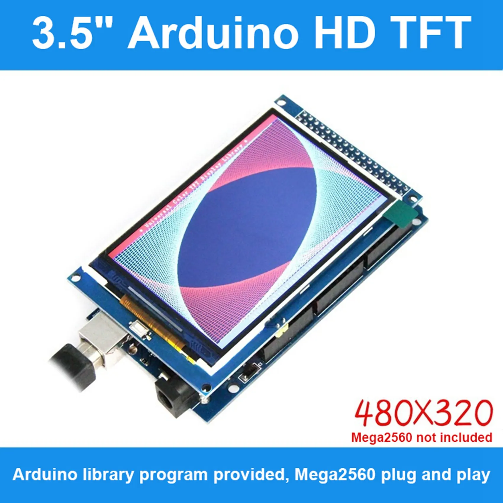 Цветной ЖК-экран TFT 3 5 дюйма модуль X Ultra HD TFT-дисплей для платы Arduino Mega2560 R3