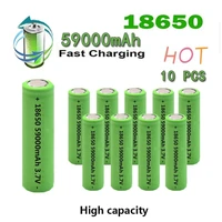 original 18650 rechargeable lithium ion battery 3 7v 59000mah suitable for flashlight battery storage box for electronic toys