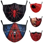 Лидер продаж, модная маска с рисунком паука, раньше, для женщин и мужчин, унисекс, дышащие маски для вечерние с пятнами для взрослых