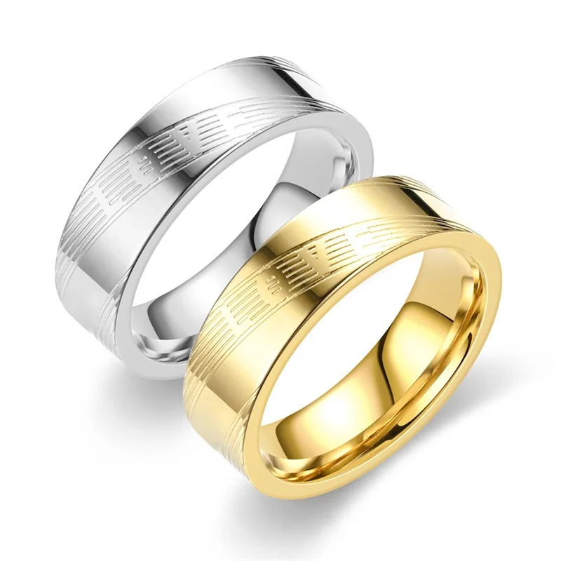 

Парные кольца для женщин, ювелирные изделия, обручальные браслеты из титановой стали для влюбленных, подарки на день Святого Валентина, аксессуары
