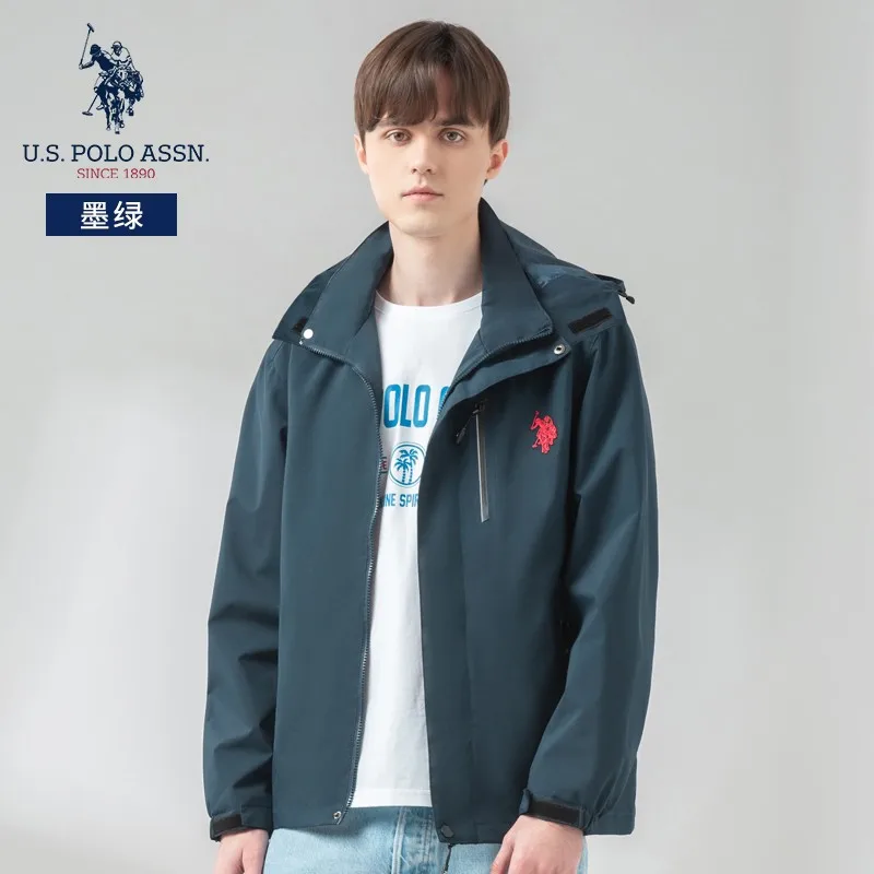 Новинка от us Polo Assn Мужская ветрозащитная устойчивая к холоду куртка на весну и