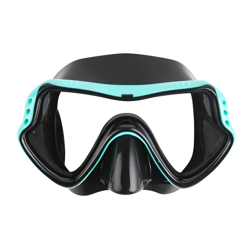 Очки для дайвинга с большой оправой силиконовые зеркальные дышащие трубки