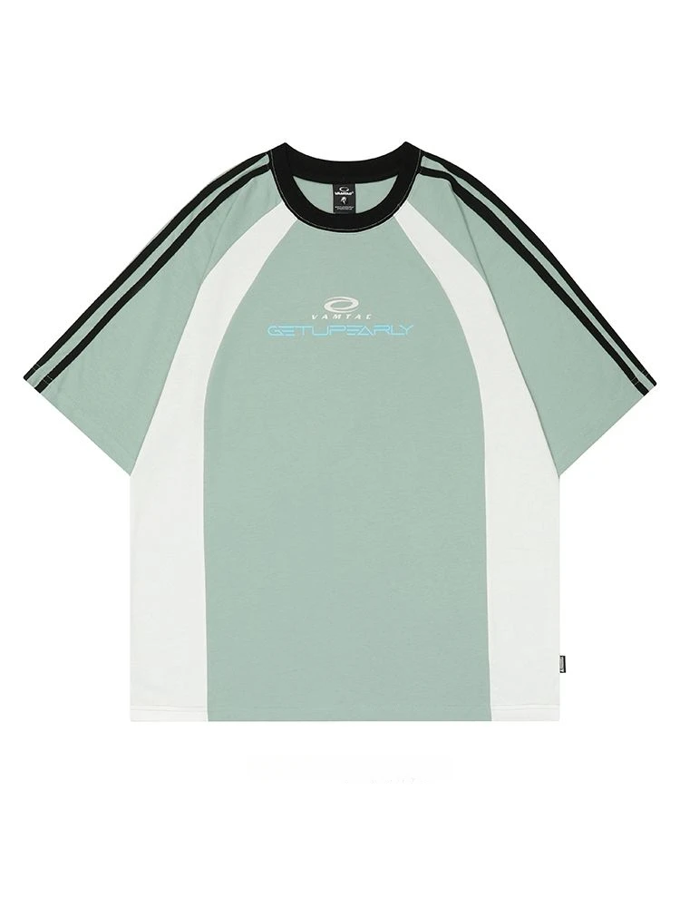 Мужские и женские футболки с короткими рукавами в американском стиле ретро