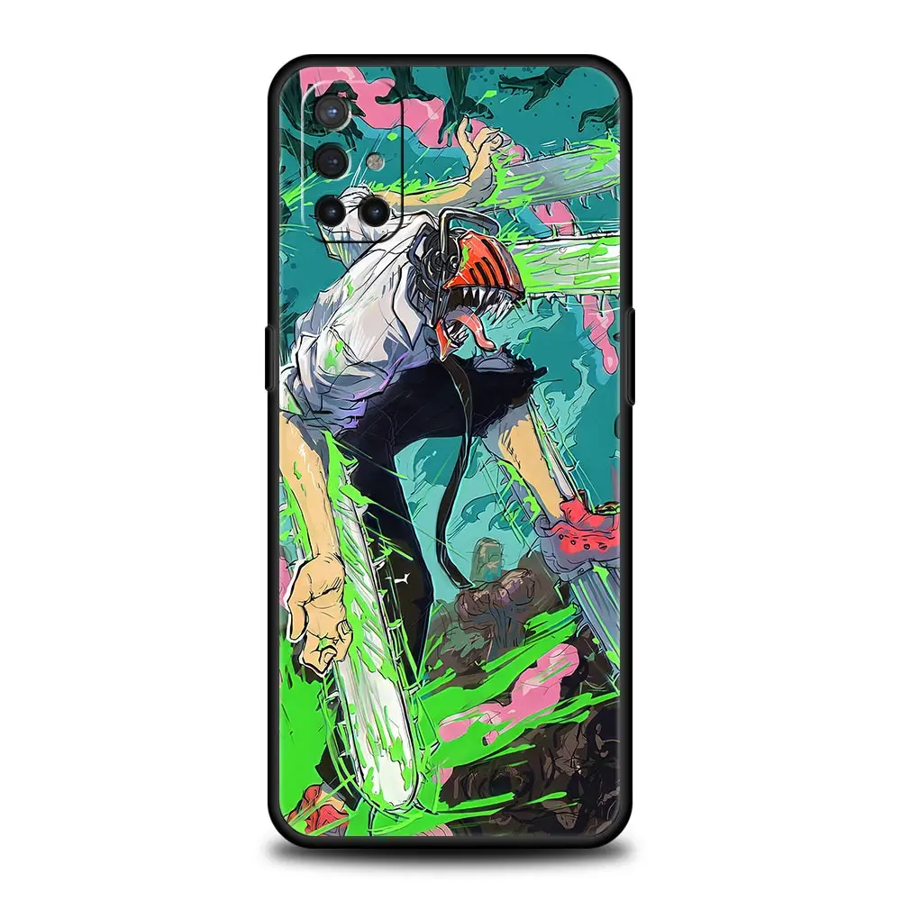Manga Chainsaw Man Anime Phone Case For OnePlus 9 8 7 7T 10 Pro 9RT 9R 8T Nord N100 N200 N10 CE 2 5G Z Soft Silicone Cover Couqe |