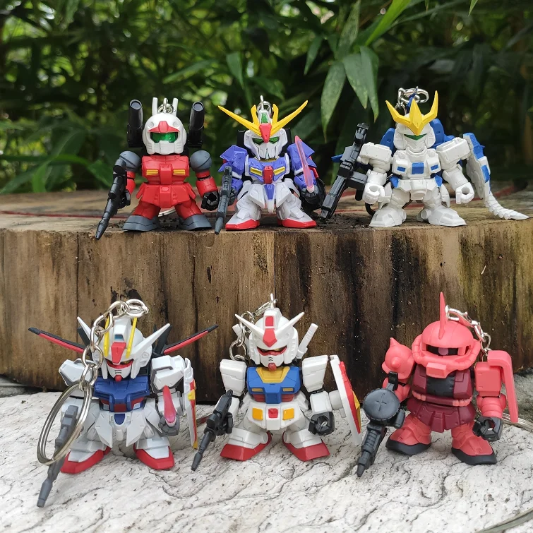 

BANDAI STRIKE FREEDOM GUNDAM Gacha Finished Product Keychain Pendant Car Decoration Action Figures
