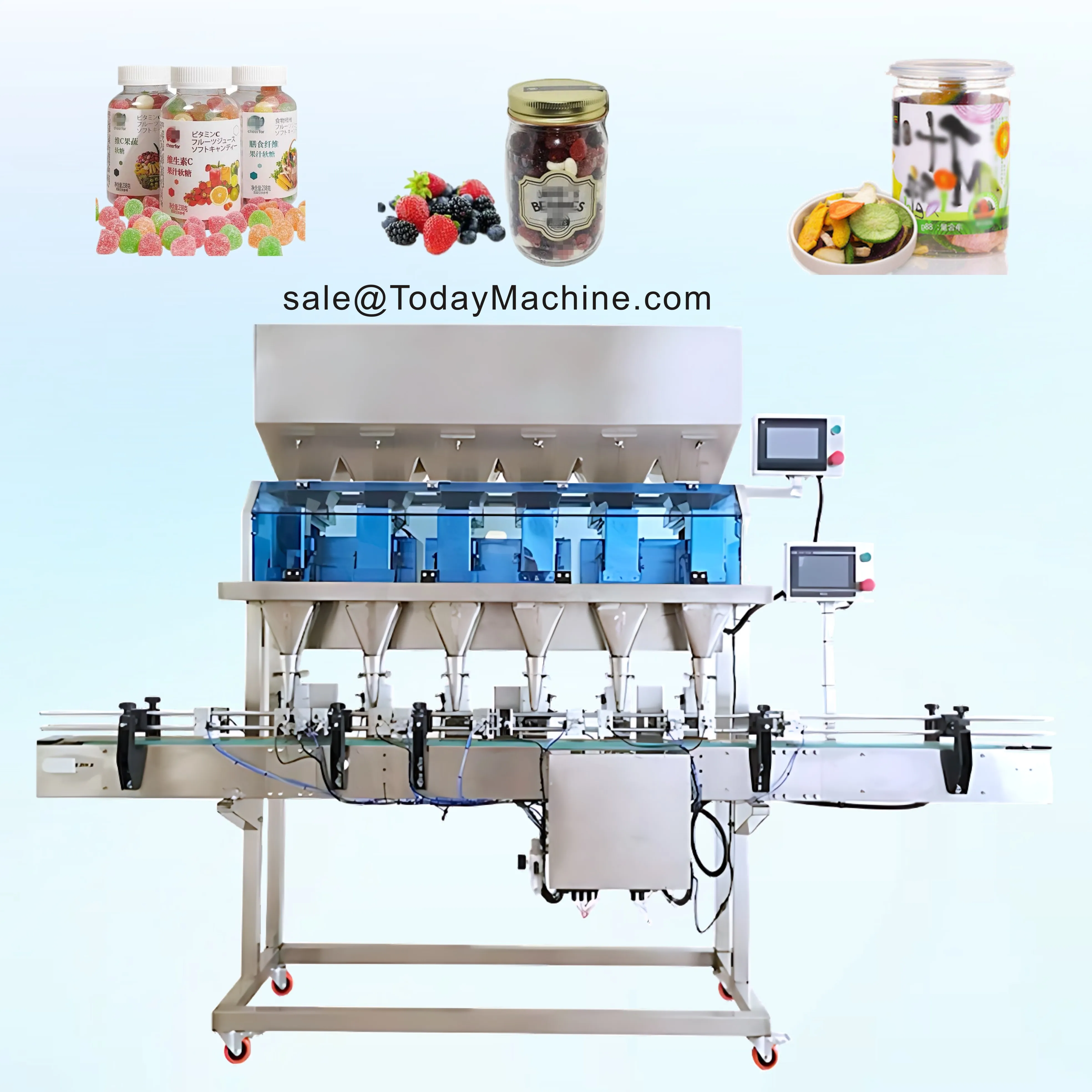 LT-G1000 Автоматическая банка с одной головкой кукурузный бункер для стеклянных