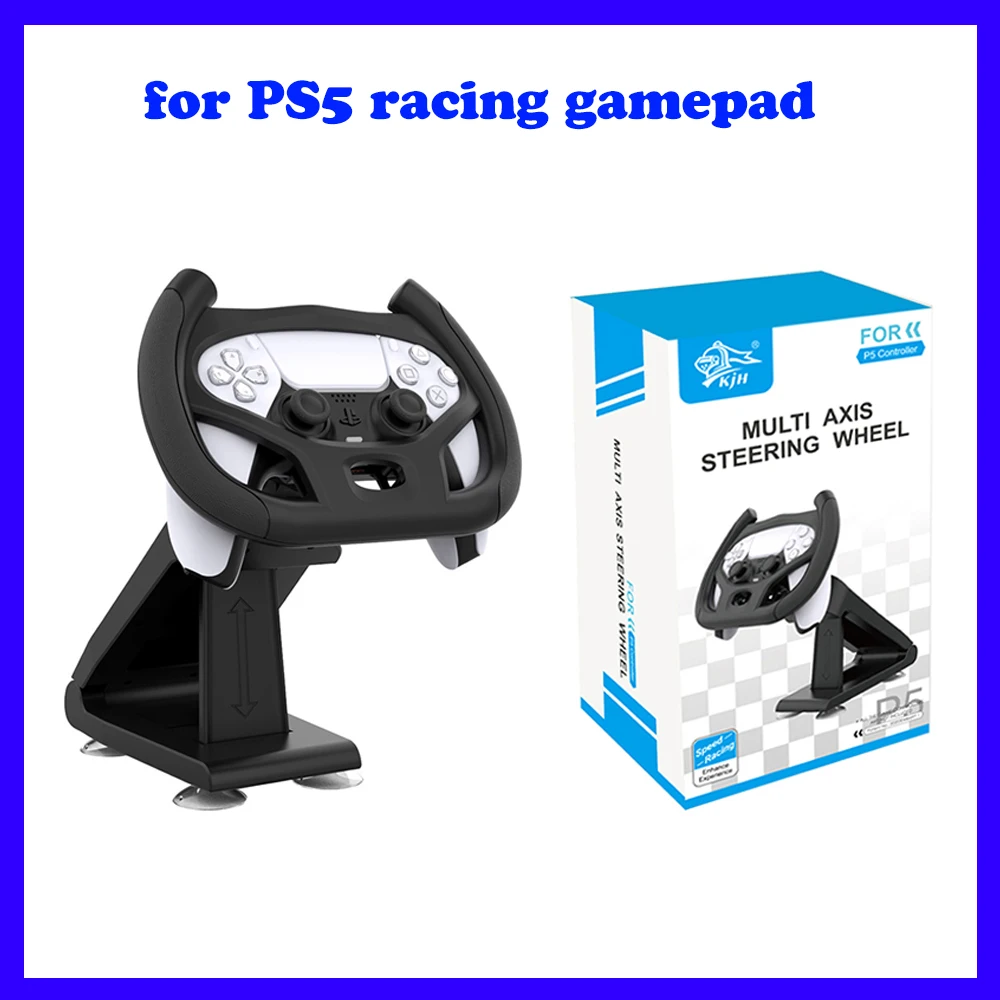 

Racing Game Handle Bracket for Playstation 5 Multi Axis Steering Wheel Races Gaming Handle Holder for PS5 Games Accessories