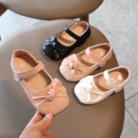girls shoes basic mary janes bowknot kids shoes flats child pu leather shoes baby toddlers non slip casual shoes