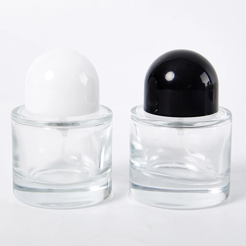 30ml Glass Refillable Spiral Thick Bottom Round Glass Atomizer Perfume Bottle