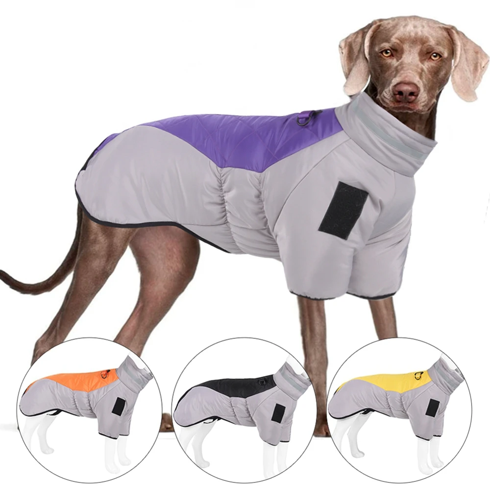 

Elastic Design Vest Dog Jacket Cotton Interlining Windproof Warm Comfortable Cold Weather Dog Apparel Dog Winter Coat