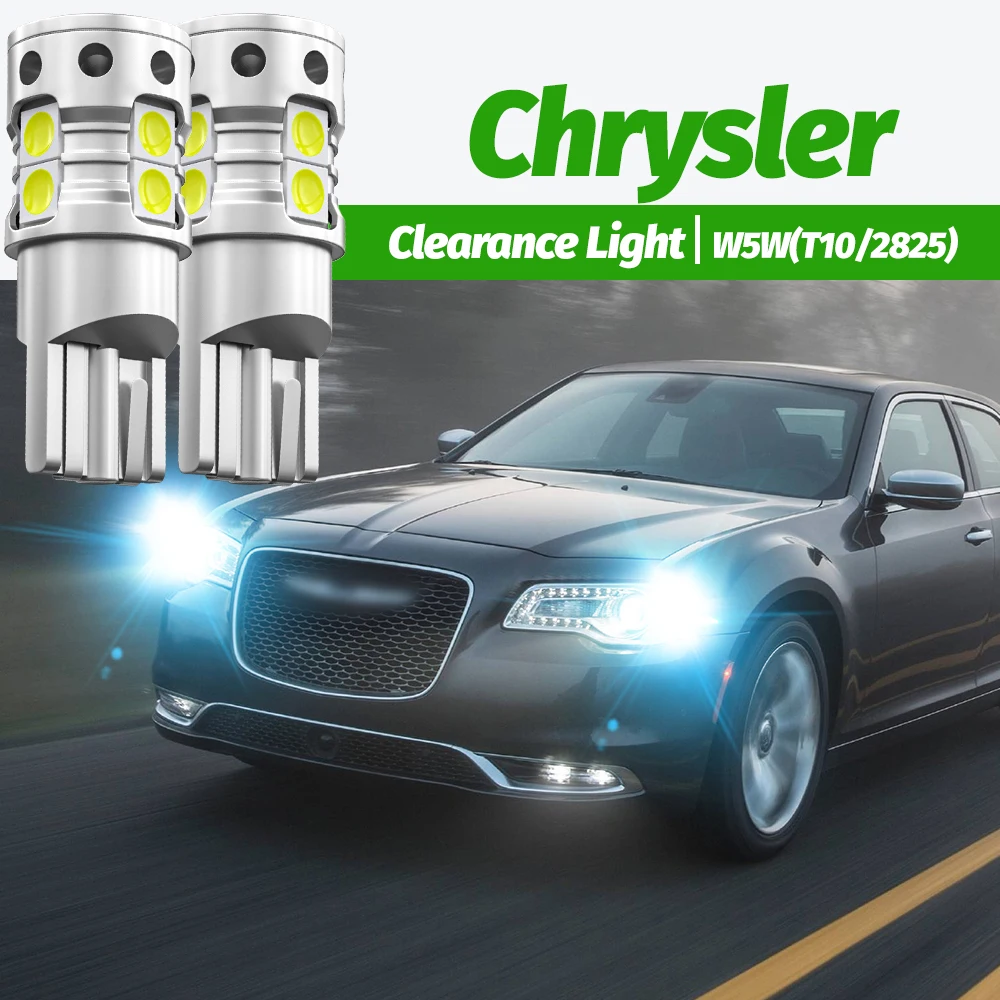 Лампа дневного света W5W T10 194 Canbus для Chrysler 300M Crossfire PT Cruiser Sebring Neon Voyager 2 шт.