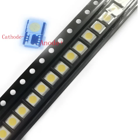 LED SMD da 100 pezzi/lotto 2835 3V 1W freddo freddo 105lm 2,8*3,5 mm per LG TV/LCD Strip Backlight