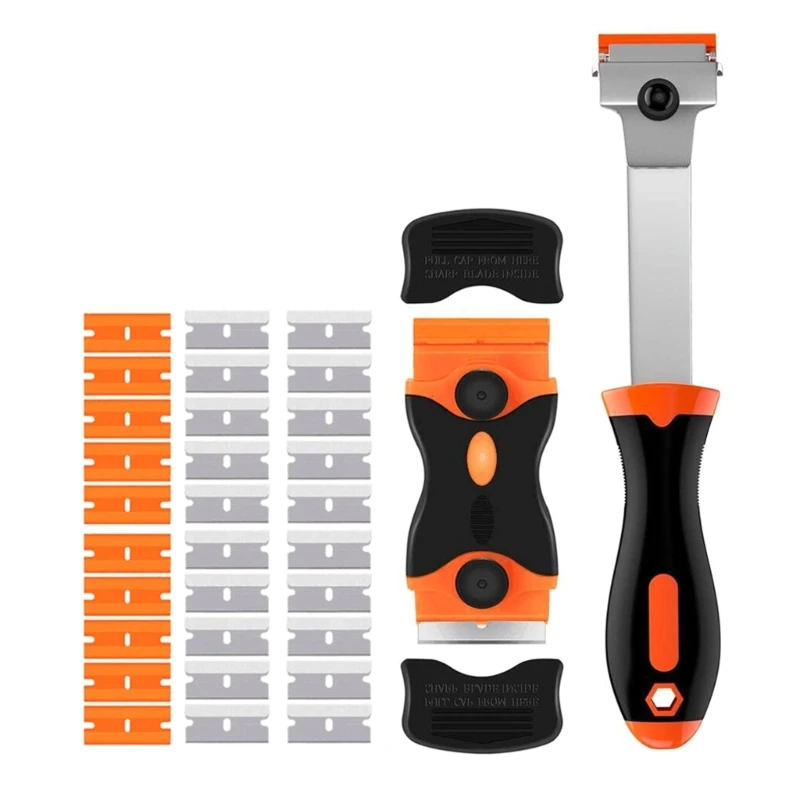 

Professional Glass Glass Scrapers Ergonomic Design 2 Pack Glass Scraper Tool Kitwith Multiple 32Pcs/Set Drop Shipping