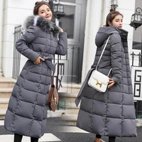 women warm x long coats sashes parka oversize 2021 new fashion ladies winter thick jacket down snow outwear jackets parkas red