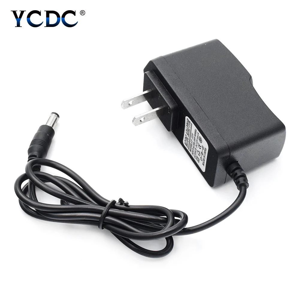 

Адаптер питания постоянного тока, 12 В, 1 А, вилка стандарта США, ЕС, Австралии, Великобритании, Черный зарядный трансформатор из АБС-пластика, ...