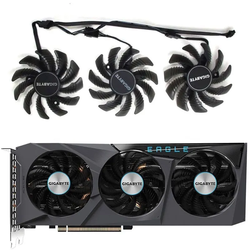 

New 78MM RX 6600 6700XT GPU Video Card Cooling Fan For Gigabyte Radeon RX 6600 6700 XT GeForce RTX 3070 Ti EAGLE Graphics Cooler