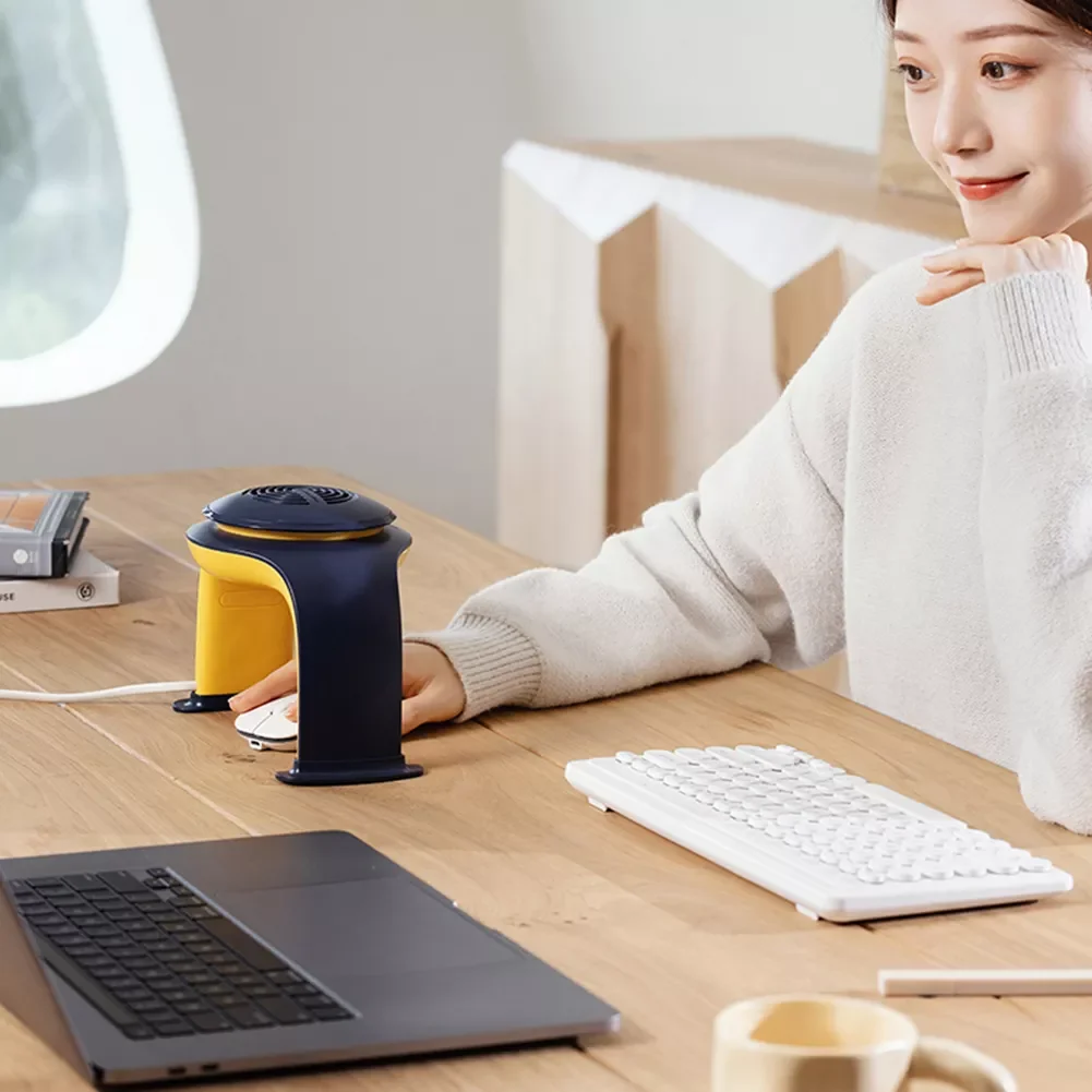 

Hand Heater Rechargeable USB Hand Warmer 3 Modes Adjustable Mouse Hand Warmer Fire Retardant for Winter for Home Office